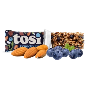 Tosi Crunchy Protein Bars - Almond Blueberry 28g