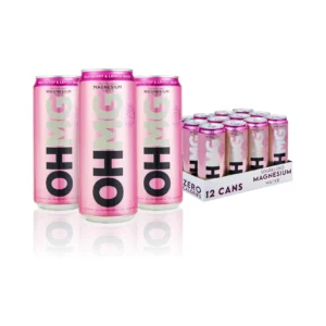 OHMG Sparkling Magnesium Water, Raspberry & Lemon Balm 330 ML PACK OF 12