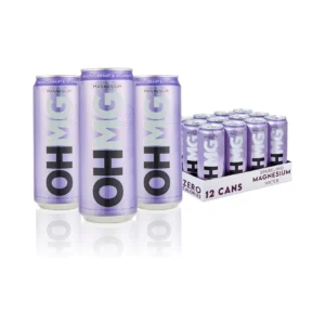 OHMG SPARKLING MAGNESIUM WATER, BLACKCURRANT & VITAMIN C 330 ML PACK OF 12