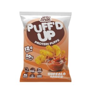 Into Snax Puffed Up Protein Puffs - Bufallo Sauce Box of 20