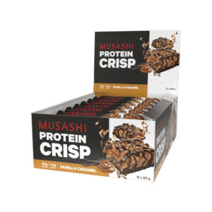 MUSASHI Protein Crisp Bar 60g (Box of 12 Bars)